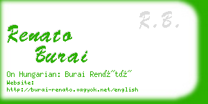 renato burai business card